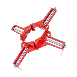 TileMaster Adjustable Corner Clamp Set 90° 70 mm Throat Depth 7.5 cm Clamping Die-Cast Aluminum Red, TM-27 (Set of 2)-image-96