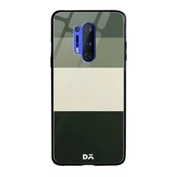 DailyObjects Green & Beige Quad OnePlus 8 Pro Glass Cover-50