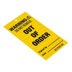 RS PRO 10 x x Lockout Tag Model No 556187-19