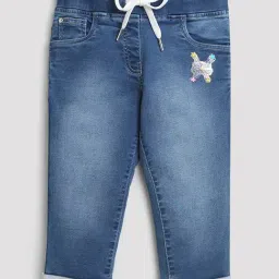 Tiny Girl Blue Solid Pants-image-23