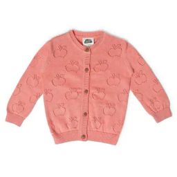 MiArcus Kids Peach Cotton Cut Work Full Sleeves Cardigan-picture-45