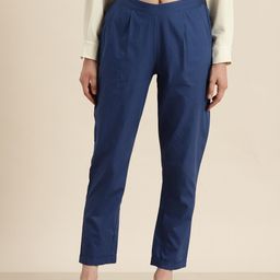 MBeautiful Women Smart Lint Free Organic Cotton Trousers-image-32