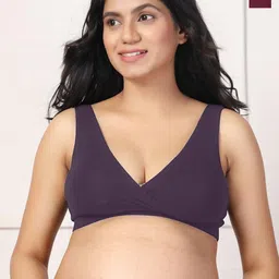 House Of Zelena Pack of 2 Stretchable Lightly Padded Maternity Feeding Bras-picture-16