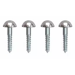 Implemental Mirror Screw 2 inch ‎Brass ‎Fully Threaded Nickle Silver (Pack of 50)-image-17