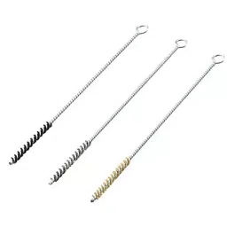 AS ONE Spiral Stainless Steel Brush 200mm Φ6 mm, 3-9803-03-53