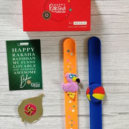 EL REGALO Kids Pack of 2 Slap Band Rakhi-17