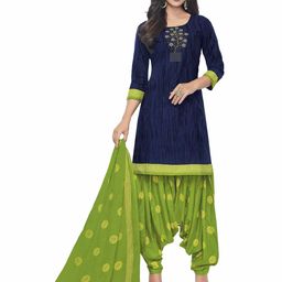 MIRAAN Printed Pure Cotton Unstitched Dress Material-image-91