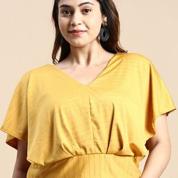 SHOWOFF Plus Plus Size Flutter Sleeve Styled Back Top image 4