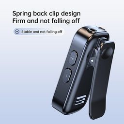 walkie V5.3 Clip-ON Bluetooth Audio Receiver for Non-Bluetooth Headset/Speaker, with MIC for Hands-Free Call and Music for Home/Car Stereo, Type C, Dual Connectivity image 5
