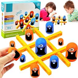 OPINA Tic Tac Toe Board Game, tic tacs goblet game, Learning Toys Brain Strategy Board Game For Kids & Adults - Multicolor-19