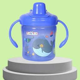 Tinny Tots Baby Unbreakable Sippy Cup Learning Sipper Feeding Feeder Spout BPA Free Bottle - (125 ml, BLUE)-picture-16