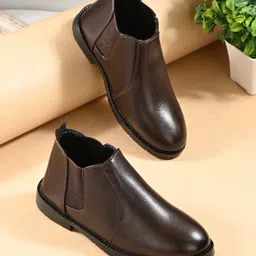 Stefens Solid Slip On Chelsea Boots - Brown-picture-2