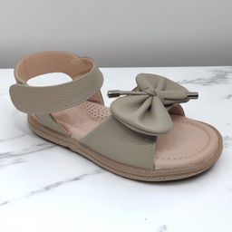 Lil Lollipop Bow Applique Detailed Sandals - Green-picture-0
