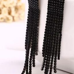 DENICRAAS Women Black Earrings-44