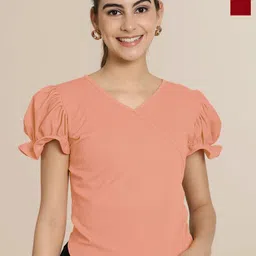 Tromko Puff Sleeve Top-image-86