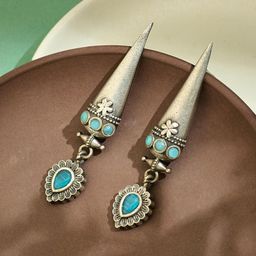 Fabindia Women Contemporary Drop Earrings-image-9