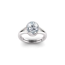 todani jems 11.25 Ratti 10.60 Carat Silver Plated Adjustable Zircon Gemstone Natural Birthstone Stone Ring-picture-42