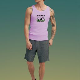 Uniplanet store Printed Cotton Innerwear Vests UVM-ALSI-PRPL-S image 3