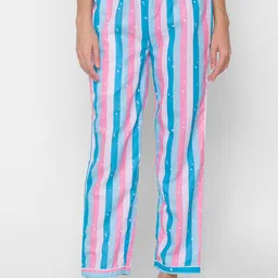ETC Striped And Printed Straight-Leg Mid-Rise Lounge Pants-image-56