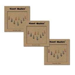 Comet Busters Set of 3 Handcrafted Reusable Traditional Designer Bindis - 003-95