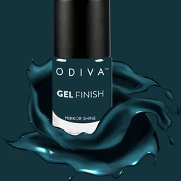 ODIVA Mirror Shine Forest Essentials Gel Finish Nail Polish - 11 ml Dark Green 022-image-20
