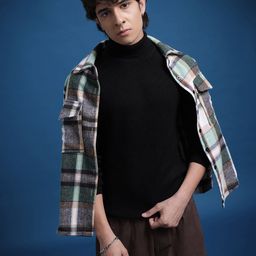 The Roadster Lifestyle Co. Turtle Neck Ribbed Pullover-94
