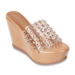Catwalk Women's Metallic Casual Wedges-picture-43