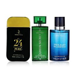 Dorall Collection 24 Pure, Green Secret & Twilight Wilderness EDT - Pack of 3-97