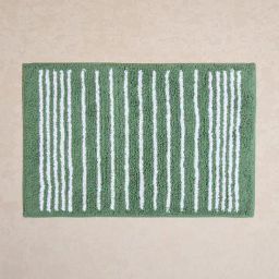 Westside Home Green Stripe Printed Bathmat-image-80