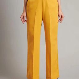 Brinns Mustard Regular Fit Trousers-25