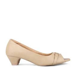Inc.5 Women's Beige Peep Toe Pumps-picture-29