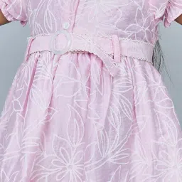 Peppermint Girls Pink Cotton Regular Fit Dress-picture-36