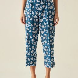 Arras Red Floral Print Slim Pants image 1