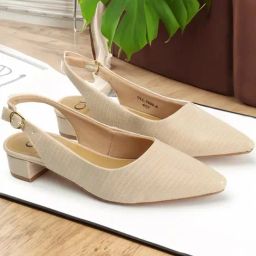 Carlton London Women's Beige Sling Back Sandals-picture-18