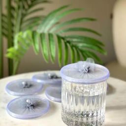 Mason Home Grey Plastic Glass Cover - Set of 6-19