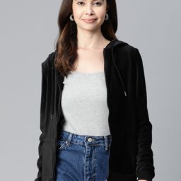 Marks & Spencer Velvet Finish Hooded Sweatshirt-39