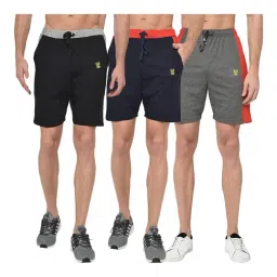 Vimal Jonney Multicolor Cotton Shorts - Pack of 3-picture-12