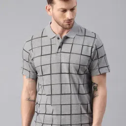 Kryptic Grey Melange Polo T-Shirt-image-53