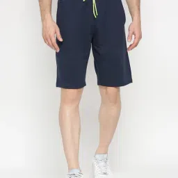 UnderJeans by Spykar Navy Regular Fit Shorts-image-25