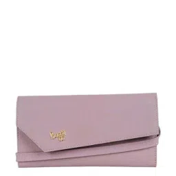 Baggit Purple Textured Wallet for Women-image-45