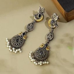 Fabindia Metal Dangler Earrings-image-95
