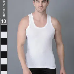 Dollar Bigboss Multicolored Cotton Regular Fit Vest - Pack Of 10-image-57