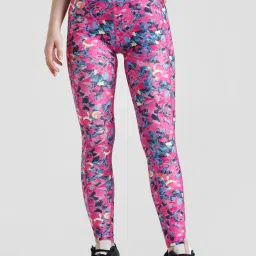Only Multicolor Printed High-Rise Tights image 1