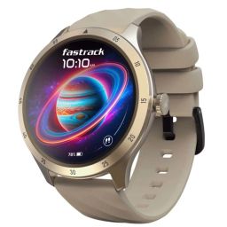 Fastrack Jupiter R2 Smartwatch with SingleSync BT Calling (Beige) image 1