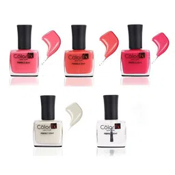 Color Fx Perfect Stay 5Pcs Long Lasting Nail Enamel - 9ml Each - 122-124-129-133-151-11