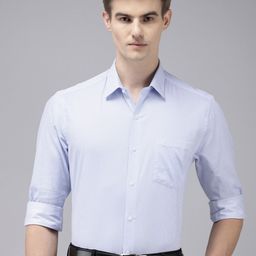 Arrow Manhattan Slim Fit Opaque Striped Pure Cotton Formal Shirt-image-32