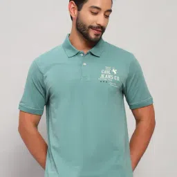 Cantabil Blue Regular Fit Polo T-Shirt-image-21