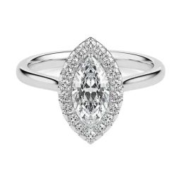 Fiona Diamonds Lab Grown Diamond 14k (585) White Gold Ring for Women-image-65