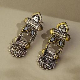 Fabindia Metal Dangler Earrings-image-35
