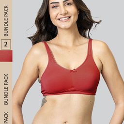 LYRA Pack Of 2 Cotton Spandax Full Coverage Secret Support Bra-picture-5